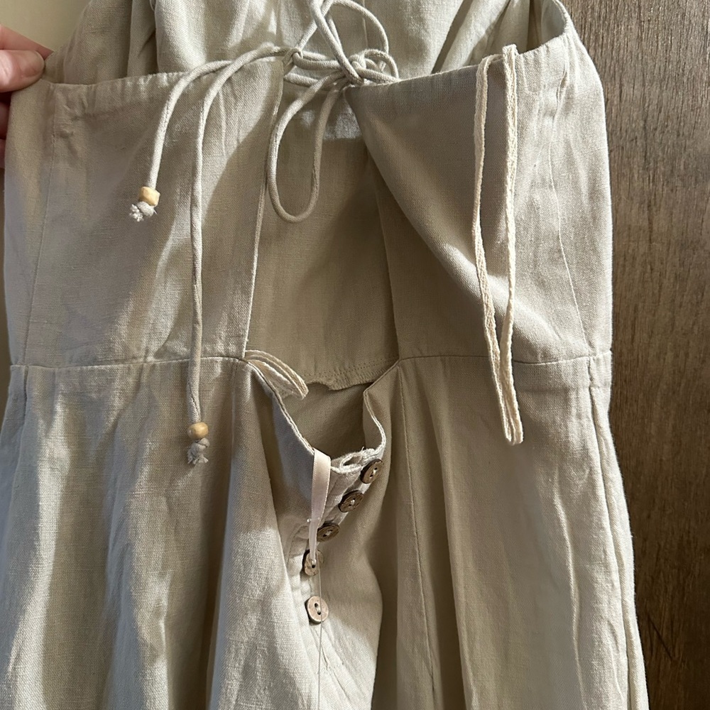 NWT Free People Size S- Francesca midi dress in ivory - Picture 8 of 11